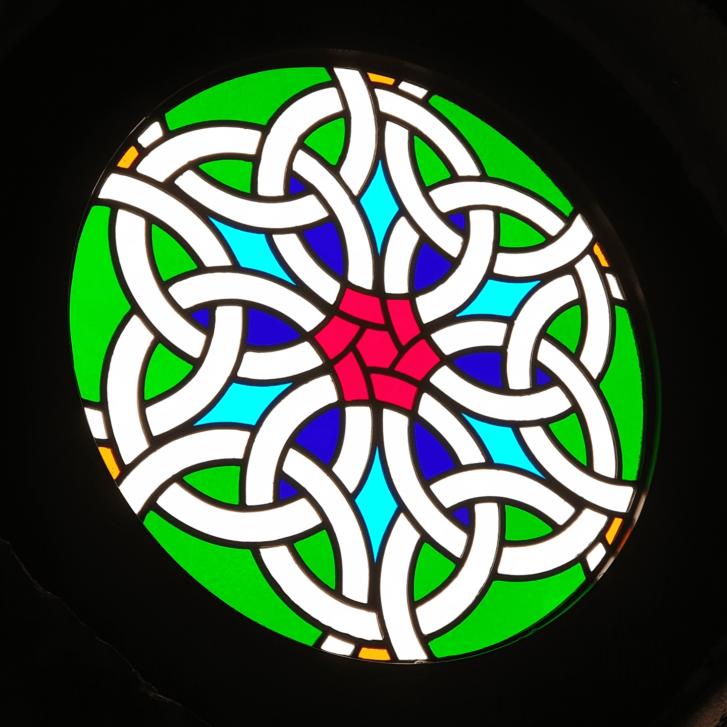 Witraż "Irlandzka rozeta"