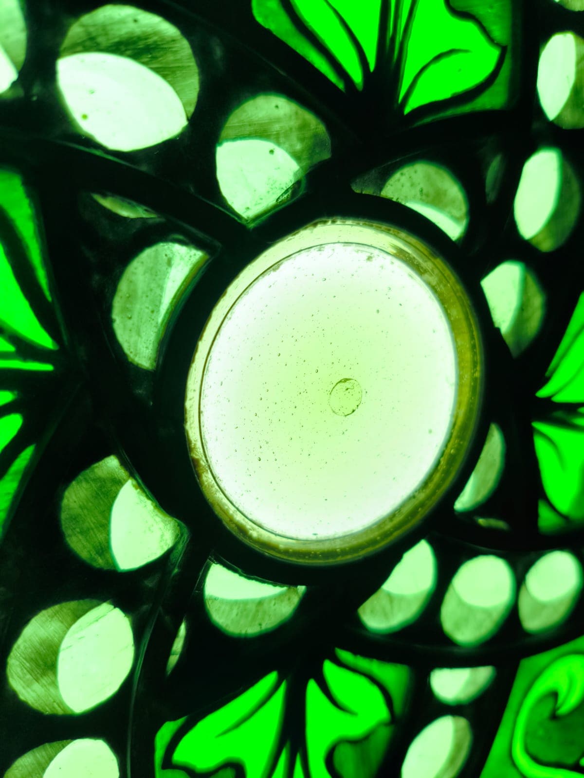 Lampa witrażowa "Paproć" - zdjęcie 2