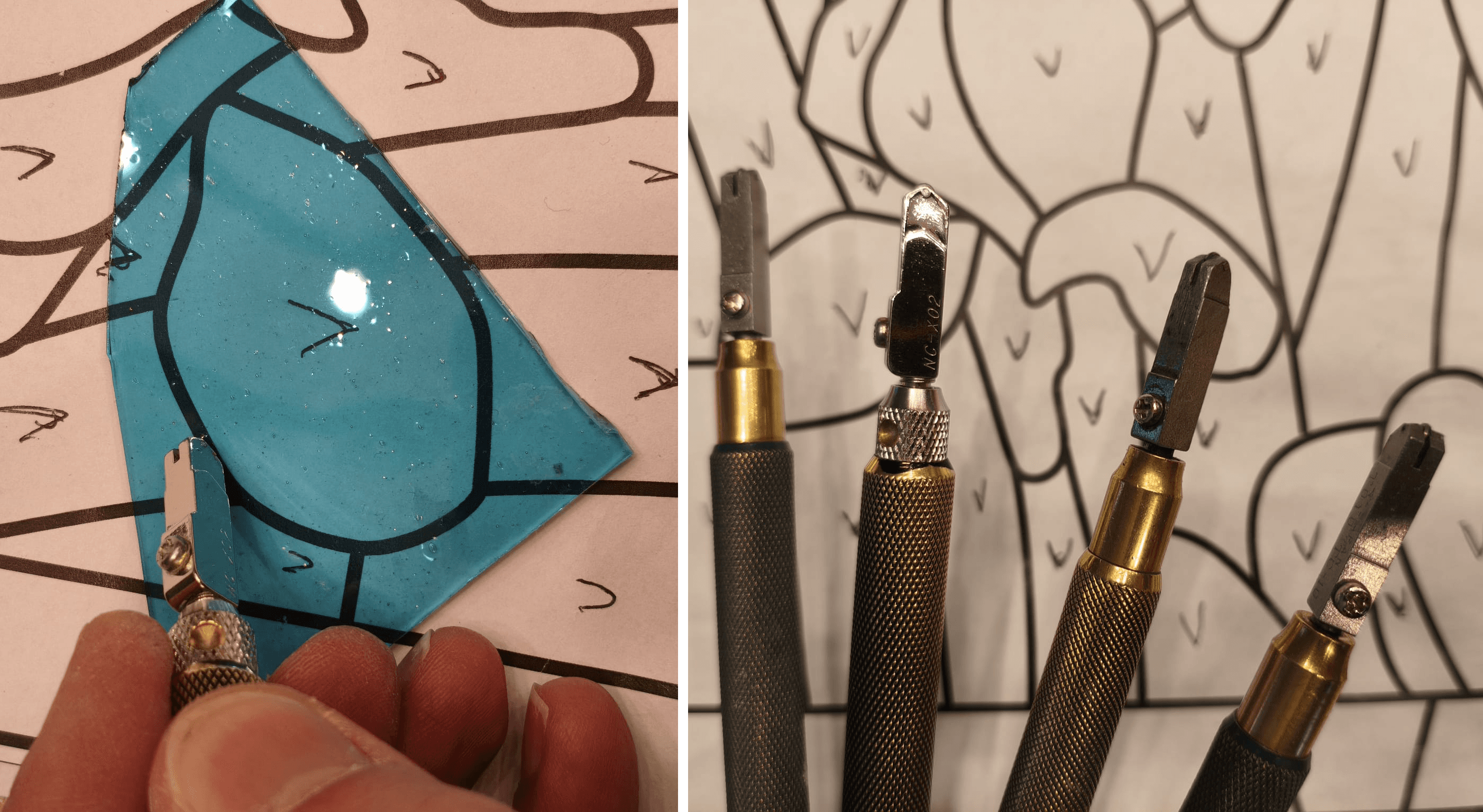 Witraż krok po kroku #1: Nóż do szkła