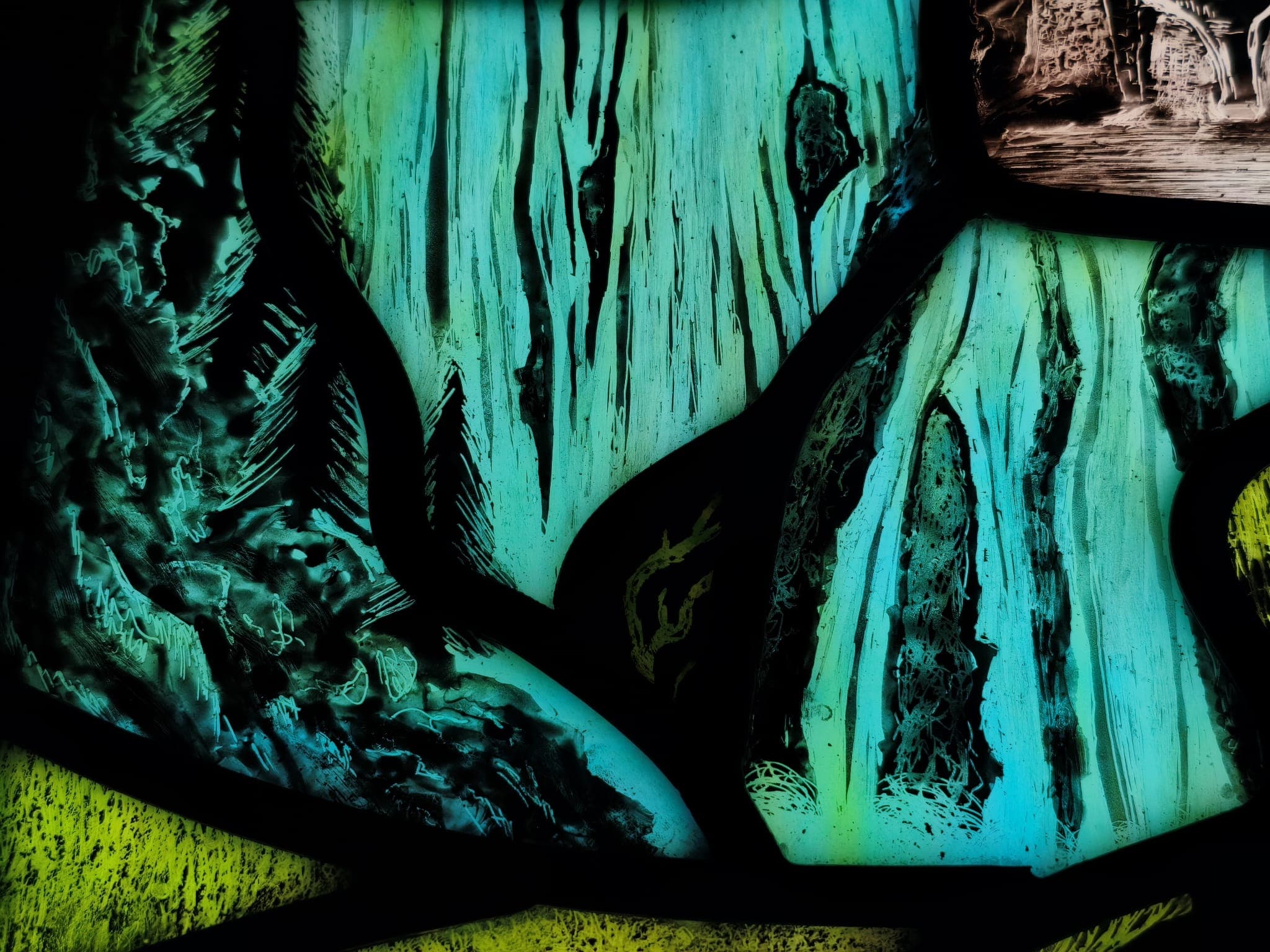 Lampa witrażowa "Władca pierścieni" - zdjęcie 3